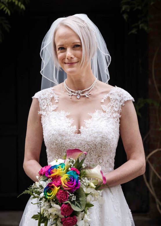 Maria – Leather Jacket and Lace Tulle